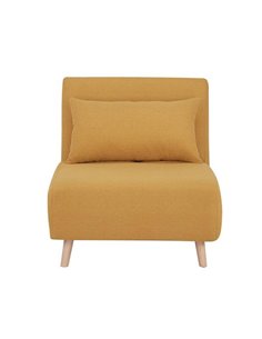Πολυθρόνα κρεβάτι Nextdeco Stockholm μουσταρδί Υ90x76x81εκ.