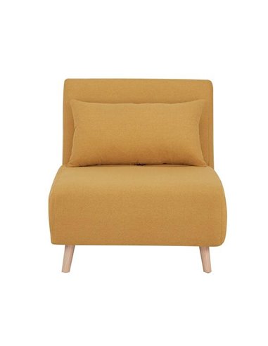 Πολυθρόνα κρεβάτι Nextdeco Stockholm μουσταρδί Υ90x76x81εκ.