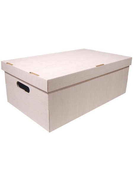 Νext κουτί fabric μπεζ Α3 Υ19x50x31εκ.