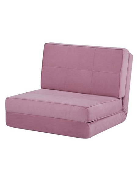 Πολυθρόνα κρεβάτι Nextdeco Flex ροζ Υ62x74x80εκ.