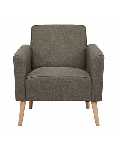 Πολυθρόνα Nextdeco Paris καφέ-μπεζ Υ78x75x78εκ