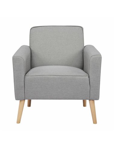 Πολυθρόνα Nextdeco Paris ανοιχτό γκρι Υ78x75x78εκ.