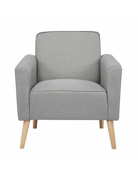 Πολυθρόνα Nextdeco Paris ανοιχτό γκρι Υ78x75x78εκ.