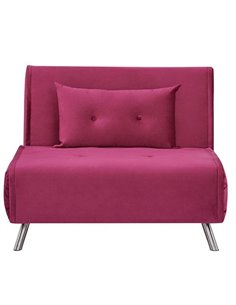 Πολυθρόνα κρεβάτι Nextdeco Berlin φουξ Υ92x100x91εκ.
