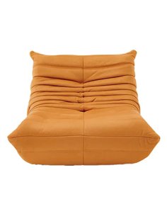 Πολυθρόνα Nextdeco Togo Alcantara μουσταρδί Y70x85x103εκ