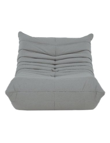 Πολυθρόνα Nextdeco Togo Alcantara ανοιχτό γκρί Y70x85x103εκ