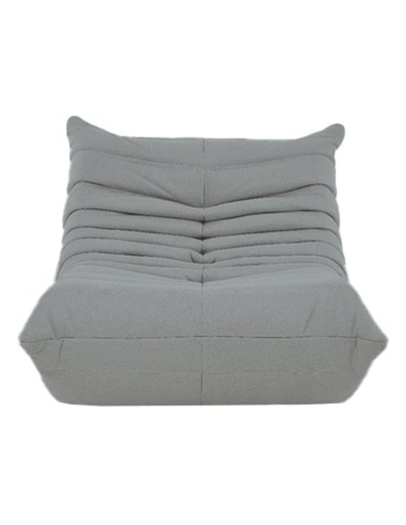 Πολυθρόνα Nextdeco Togo Alcantara ανοιχτό γκρί Y70x85x103εκ