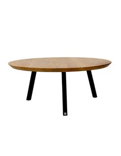 Τραπέζι σαλονιού Nextdeco στρόγγυλο MDF 25mm Ø80xY36,5εκ.