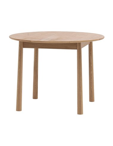 Τραπέζι στρυγγυλό Nextdeco μασίφ ξύλο δρυός Υ75xØ100εκ.