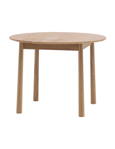 Τραπέζι στρυγγυλό Nextdeco μασίφ ξύλο δρυός Υ75xØ100εκ.