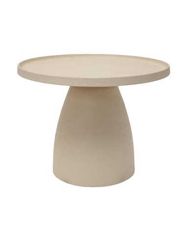 Τραπεζάκι μεταλλικό ματ Nextdeco μπεζ Y41xØ51εκ.