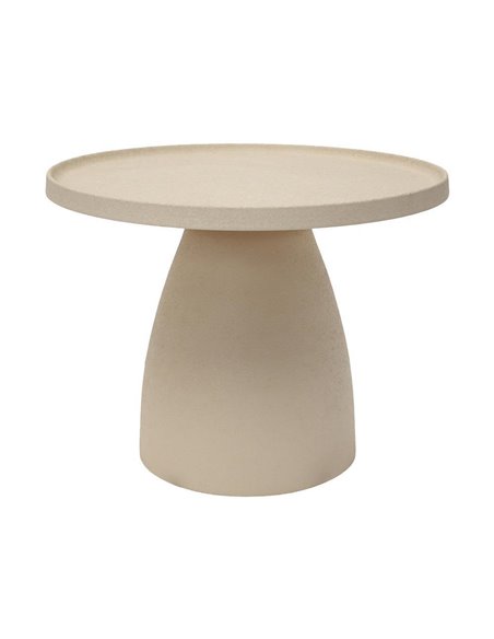 Τραπεζάκι μεταλλικό ματ Nextdeco μπεζ Y41xØ51εκ.