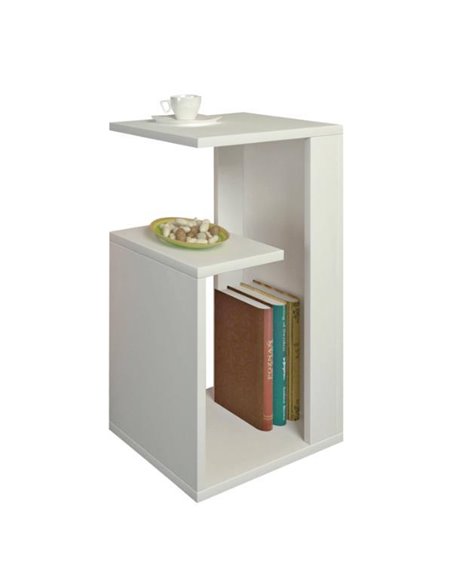 Βοηθητικό τραπέζι DAWN μελαμίνης λευκό 35x29,5xΥ60 εκ.