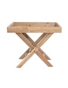 Τραπέζι Sanak από ξύλο teak 70x45xΥ60εκ.