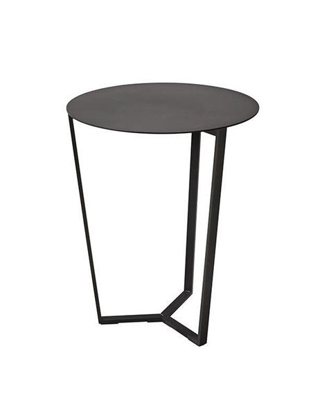 Τραπεζάκι Nextdeco μεταλλικό μαύρο Ø45xY46εκ.