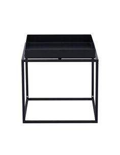 Τραπεζάκι μεταλλικό Nextdeco μαύρο Υ41x40x40εκ.