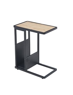 Τραπέζι βοηθητικό - κομοδίνο Nextdeco μεταλλικό Υ60x30x50εκ,