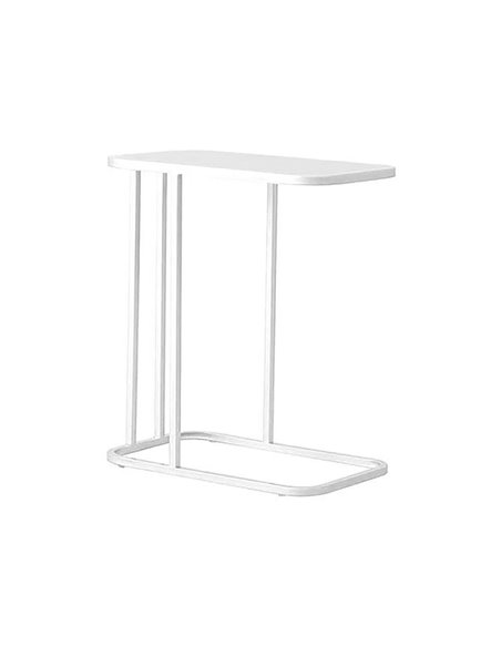 Τραπεζάκι μεταλλικό Nextdeco λευκό Υ55x45x25εκ.