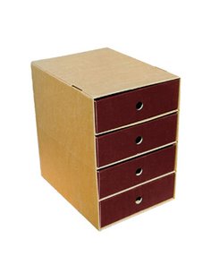 Next συρταριέρα classic μπορντώ A4 Y36x33x24εκ.