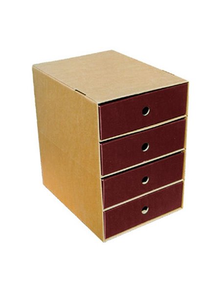 Next συρταριέρα classic μπορντώ A4 Y36x33x24εκ.