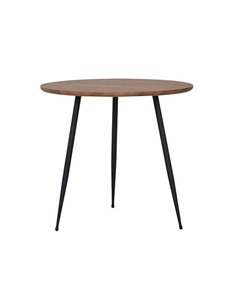 Τραπεζάκι στρογγυλό Nextdeco ξύλινο Υ51x60x45εκ