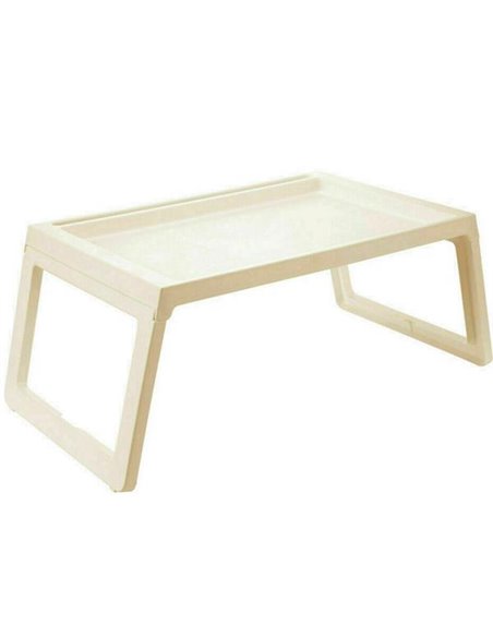 Τραπεζάκι πτυσσόμενο Nextdeco μπεζ 55x35x25εκ.