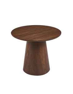 Τραπεζάκι Nextdeco Tango από ξύλο καπλαμά Ø60x48εκ