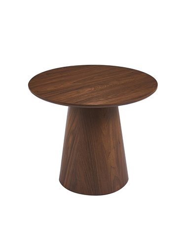 Τραπεζάκι Nextdeco Tango από ξύλο καπλαμά Ø60x48εκ