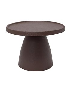 Τραπεζάκι μεταλλικό ματ Nextdeco καφέ Y36xØ46εκ.