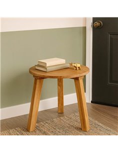 Τραπεζάκι Nextdeco ανακυκλωμένο ξύλο mahoni Υ45Ø40εκ