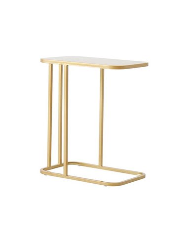 Τραπεζάκι μεταλλικό Nextdeco κίτρινο Υ55x45x25εκ.