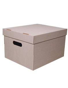Νext κουτί fabric μπεζ Α4 Υ19x30x25,5εκ.