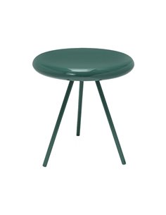 Τραπεζάκι μεταλλικό γυαλιστερό Nextdeco πράσινο Y51xØ44εκ.