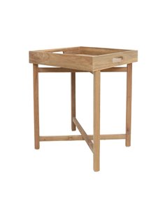 Τραπεζάκι Nextdeco Tray ξύλο teak 50x50xΥ66εκ.