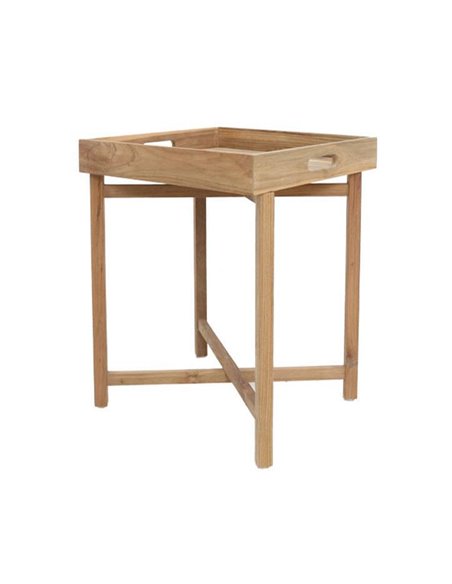 Τραπεζάκι Nextdeco Tray ξύλο teak 50x50xΥ66εκ.