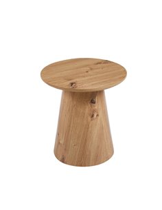Τραπεζάκι Nextdeco Tango από ξύλο καπλαμά Ø40x40εκ