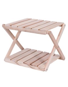 Τραπεζάκι βοηθητικό Nextdeco 2 επιπέδων ξύλινο 38,5x31xY32,5εκ.