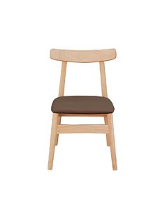 Καρέκλα ξύλινη Nextdeco Job καφέ Υ77x48x55εκ