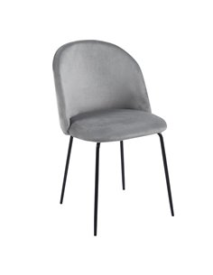 Καρέκλα μεταλλική Nextdeco Iris γκρι Υ77x48x52εκ