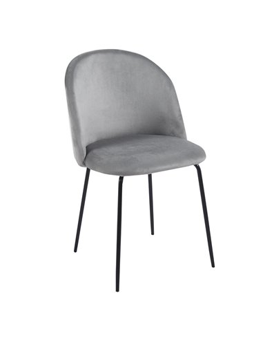 Καρέκλα μεταλλική Nextdeco Iris γκρι Υ77x48x52εκ