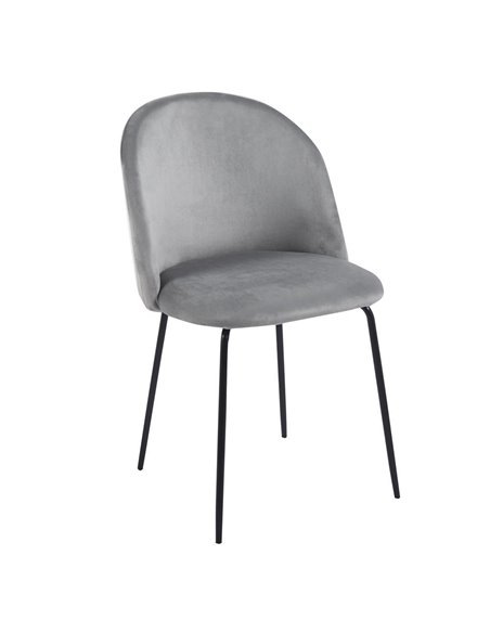 Καρέκλα μεταλλική Nextdeco Iris γκρι Υ77x48x52εκ