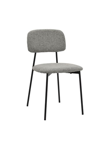 Καρέκλα μεταλλική Nextdeco Rosa γκρι Υ81x47x52εκ.