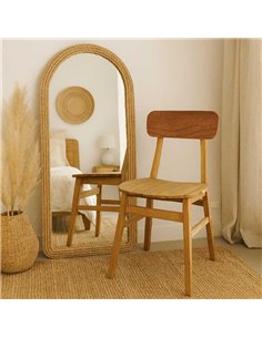 Καρέκλα Nextdeco Novia ανακυκλωμένο ξύλο mahoni Υ80xM52xΠ40εκ