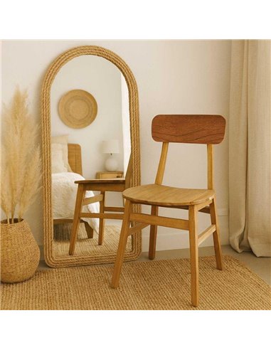 Καρέκλα Nextdeco Novia ανακυκλωμένο ξύλο mahoni Υ80xM52xΠ40εκ