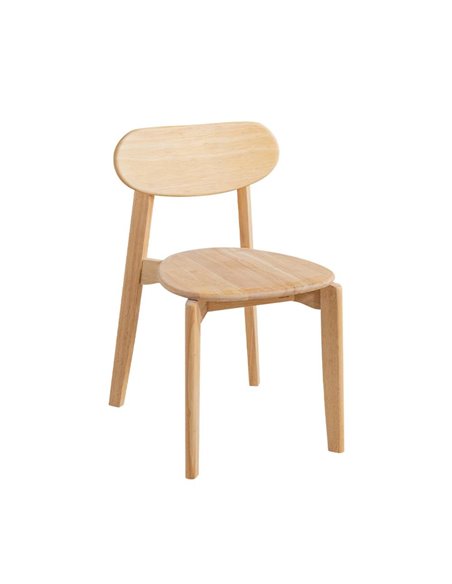 Καρέκλα Nextdeco Natural μασίφ ξύλο Y75,5x44x54εκ.