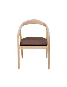 Καρέκλα ξύλινη Nextdeco Jackson καφέ Υ79,5x56x62εκ