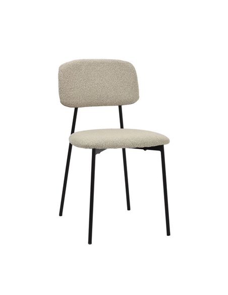 Καρέκλα μεταλλική Nextdeco Rosa μπεζ Υ81x47x52εκ.