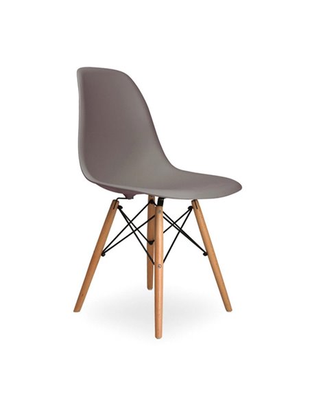 Καρέκλα πλαστική Nextdeco Oslo γκρι ανοιχτό Υ81x45x35εκ.