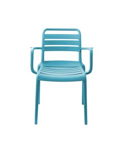 Καρέκλα πλαστική Fiona Nextdeco μπλε PP UV protection Y82x58x56 εκ.