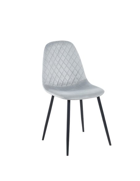 Καρέκλα μεταλλική Nextdeco Iris γκρι Υ84,5x43x40 εκ